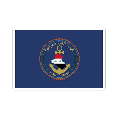 Flag of the Iraqi Navy (Iraq) STICKER Vinyl Kiss-Cut Decal 6 Inch White - The Sticker Space