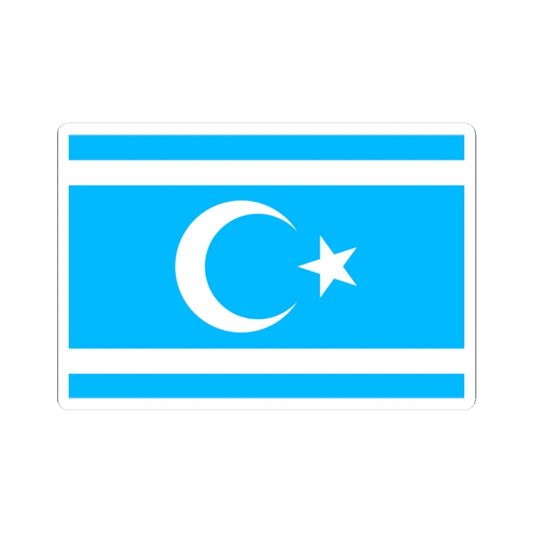 Flag of the Iraqi Turkmen Front (Iraq) STICKER Vinyl Kiss-Cut Decal 2 Inch White - The Sticker Space