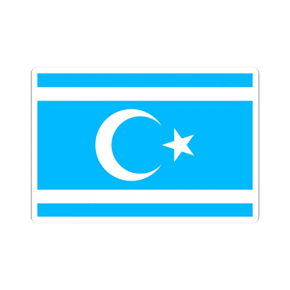 Flag of the Iraqi Turkmen Front (Iraq) STICKER Vinyl Kiss-Cut Decal 3 Inch White - The Sticker Space