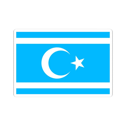 Flag of the Iraqi Turkmen Front (Iraq) STICKER Vinyl Kiss-Cut Decal 4 Inch White - The Sticker Space