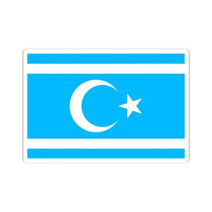 Flag of the Iraqi Turkmen Front (Iraq) STICKER Vinyl Kiss-Cut Decal 6 Inch White - The Sticker Space