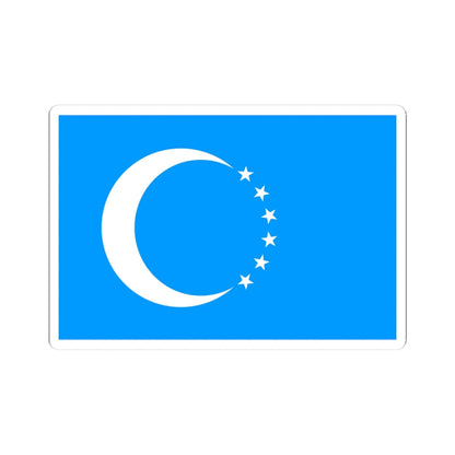 Flag of the Iraqi Turkmen (Iraq) STICKER Vinyl Kiss-Cut Decal 3 Inch White - The Sticker Space