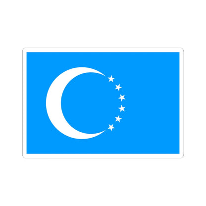 Flag of the Iraqi Turkmen (Iraq) STICKER Vinyl Kiss-Cut Decal 4 Inch White - The Sticker Space