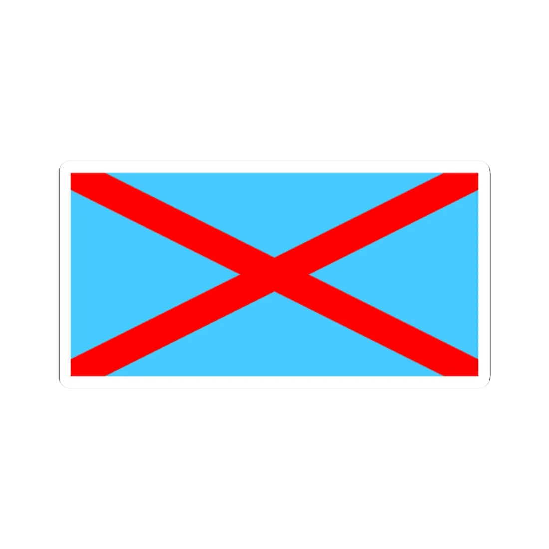 Flag of the Irish Blueshirts (Ireland) STICKER Vinyl Kiss-Cut Decal 2 Inch White - The Sticker Space