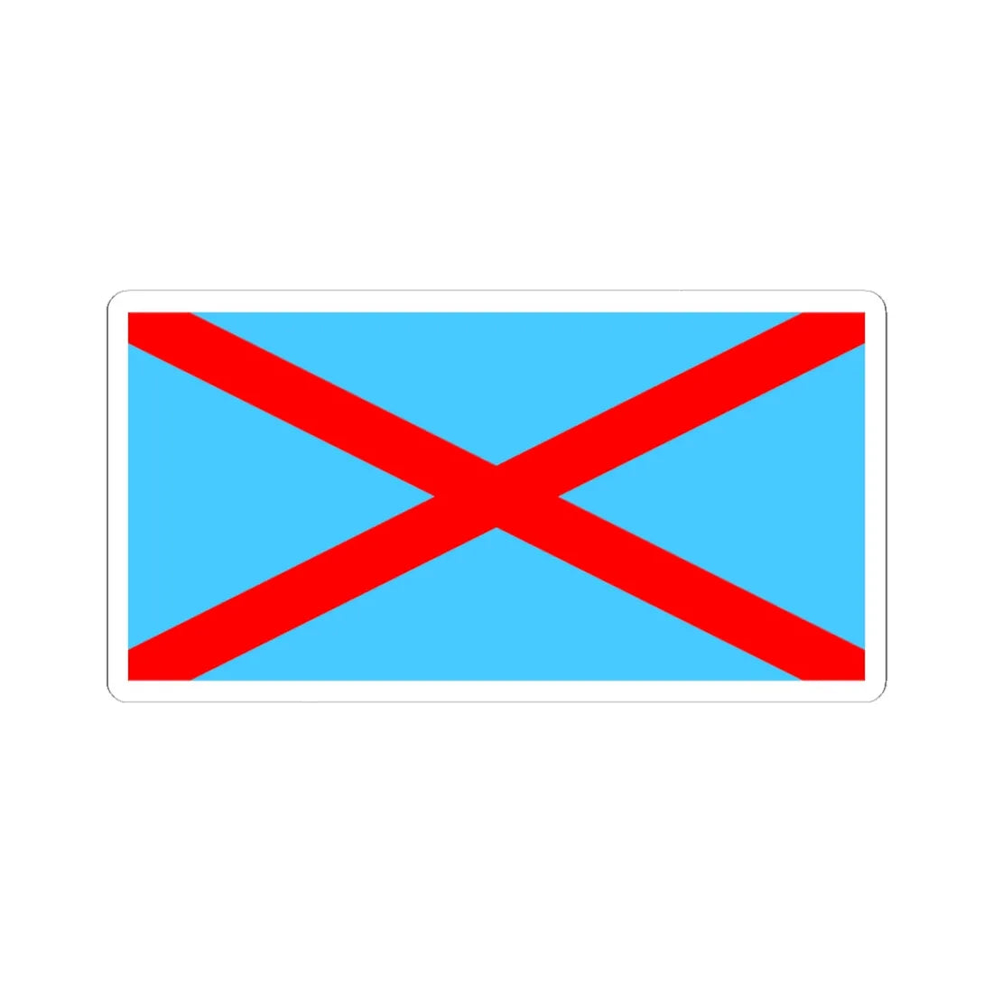 Flag of the Irish Blueshirts (Ireland) STICKER Vinyl Kiss-Cut Decal 3 Inch White - The Sticker Space