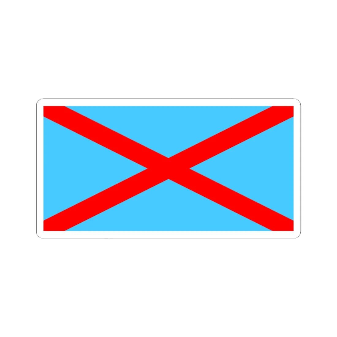 Flag of the Irish Blueshirts (Ireland) STICKER Vinyl Kiss-Cut Decal 4 Inch White - The Sticker Space