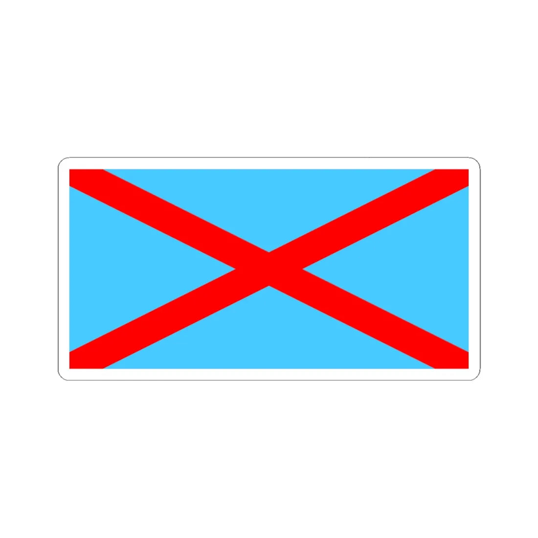 Flag of the Irish Blueshirts (Ireland) STICKER Vinyl Kiss-Cut Decal 6 Inch White - The Sticker Space