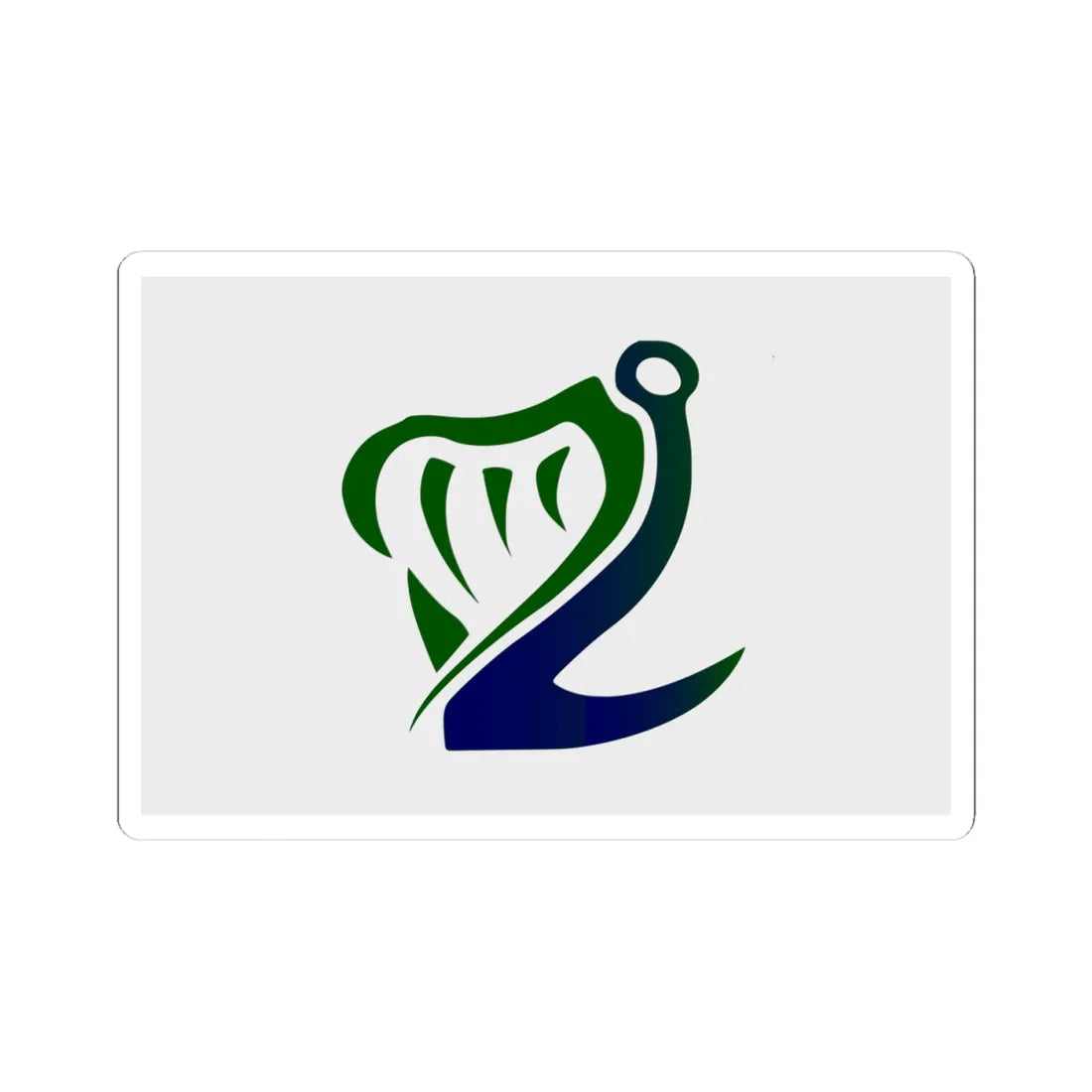 Flag of the Irish Coast Guard (Ireland) STICKER Vinyl Kiss-Cut Decal 4 Inch White - The Sticker Space