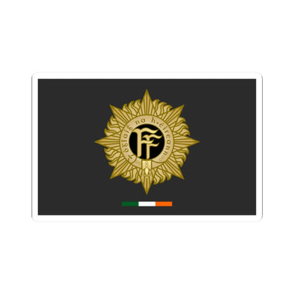 Flag of the Irish Defence Forces (Ireland) STICKER Vinyl Kiss-Cut Decal 2 Inch White - The Sticker Space