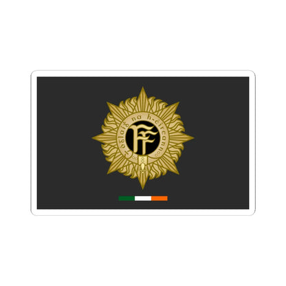 Flag of the Irish Defence Forces (Ireland) STICKER Vinyl Kiss-Cut Decal 3 Inch White - The Sticker Space