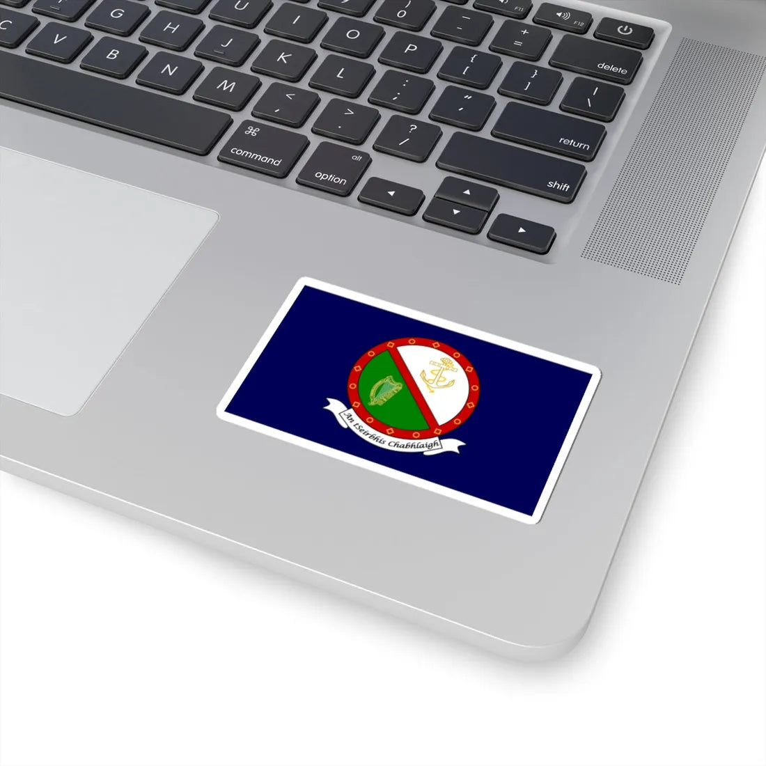 Flag of the Irish Naval Service (Ireland) STICKER Vinyl Kiss-Cut Decal - The Sticker Space