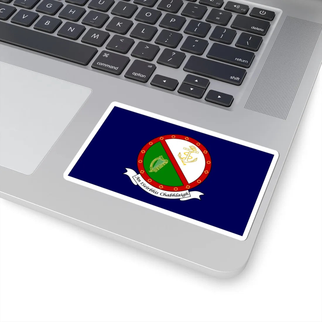 Flag of the Irish Naval Service (Ireland) STICKER Vinyl Kiss-Cut Decal - The Sticker Space