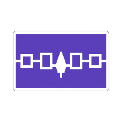 Flag of the Iroquois Confederacy STICKER Vinyl Die-Cut Decal 3 Inch - The Sticker Space