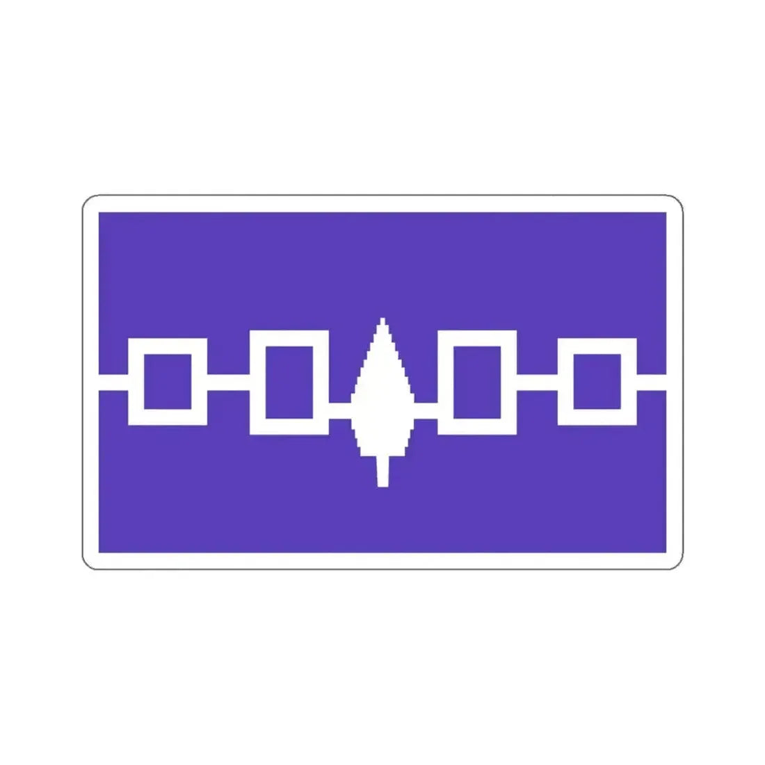 Flag of the Iroquois Confederacy STICKER Vinyl Die-Cut Decal 5 Inch - The Sticker Space