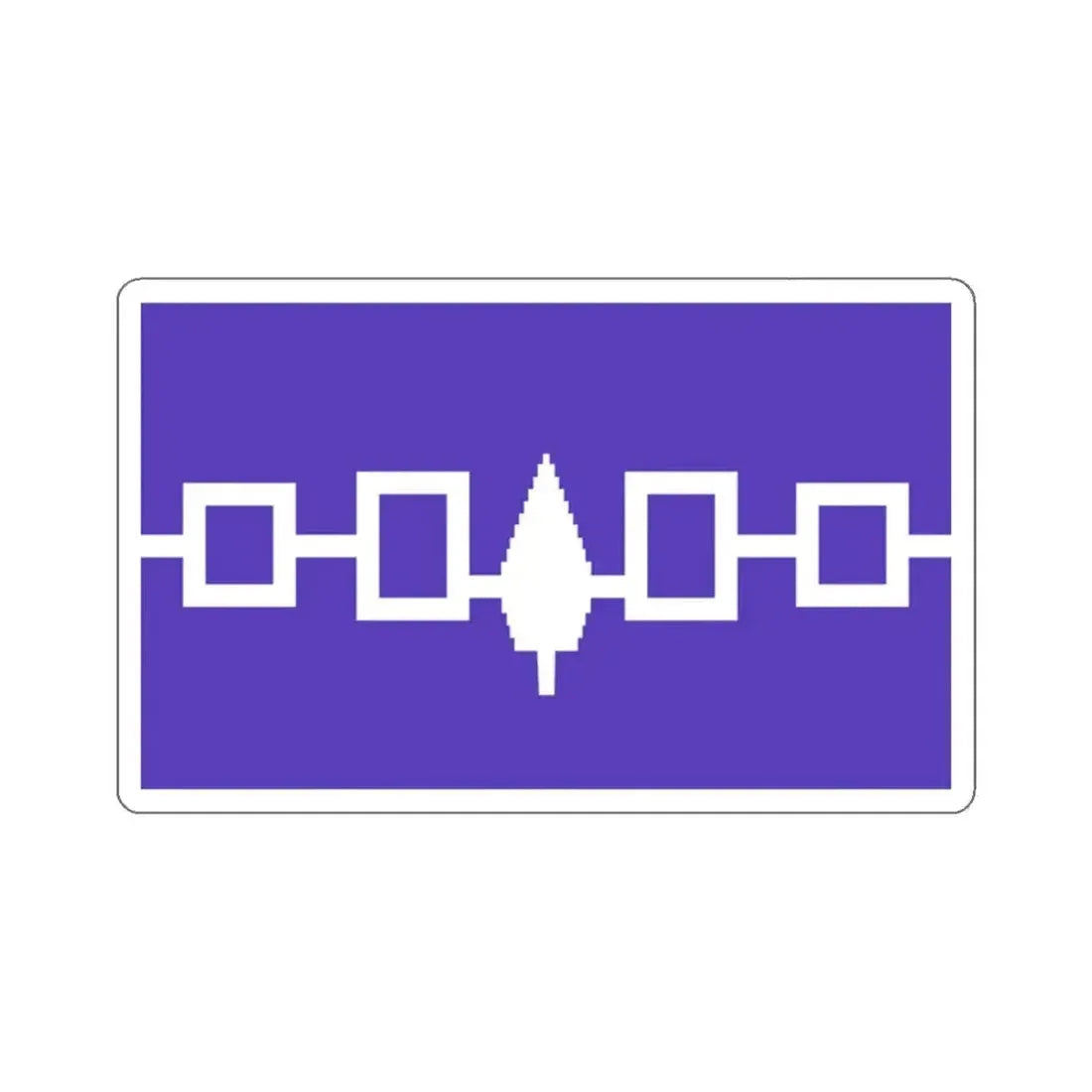 Flag of the Iroquois Confederacy STICKER Vinyl Die-Cut Decal - The Sticker Space