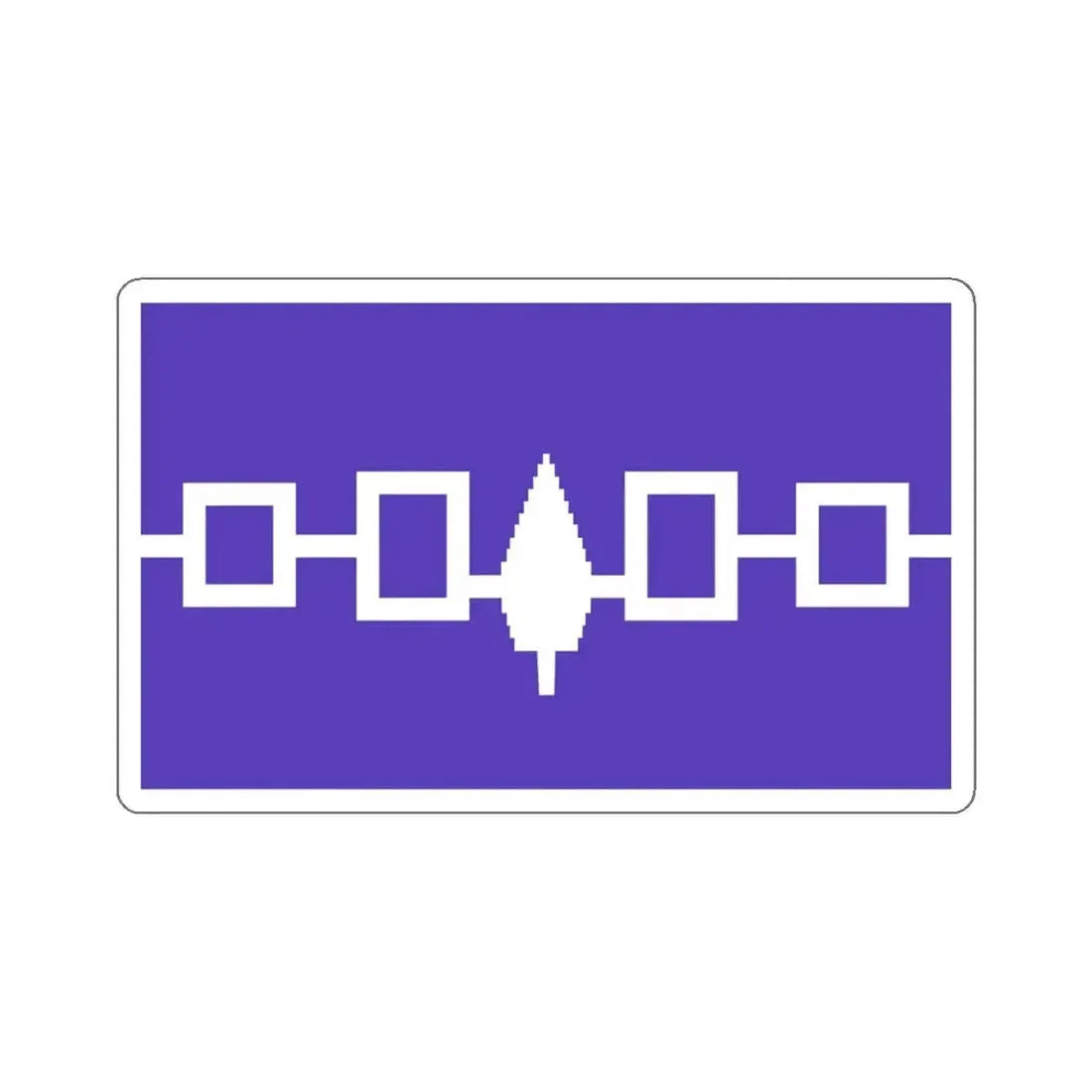Flag of the Iroquois Confederacy STICKER Vinyl Die-Cut Decal - The Sticker Space