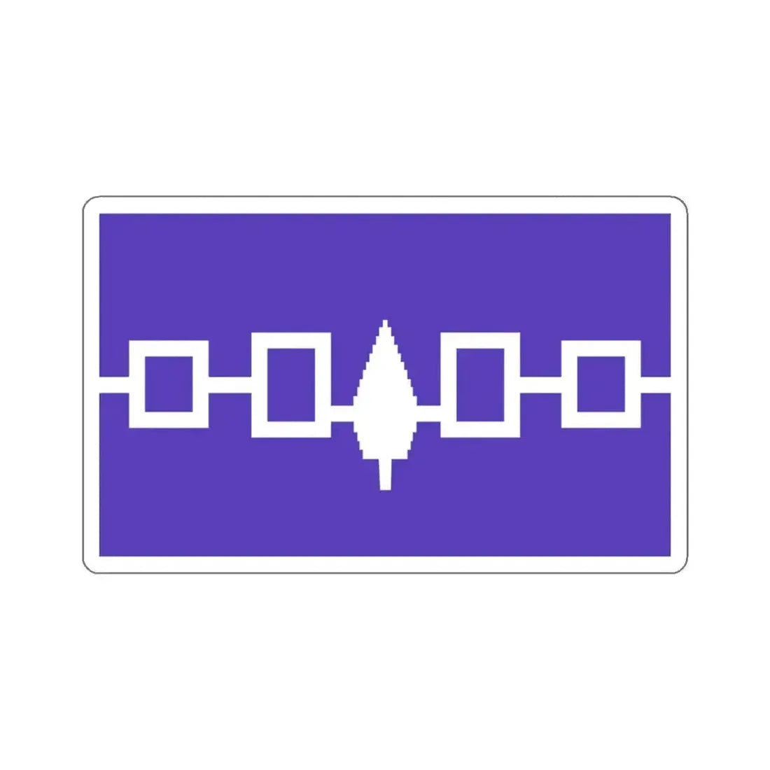 Flag of the Iroquois Confederacy STICKER Vinyl Die-Cut Decal - The Sticker Space