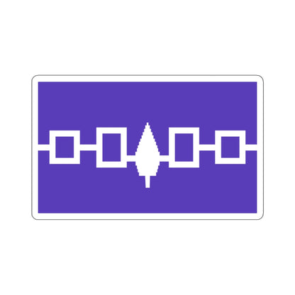 Flag of the Iroquois Confederacy STICKER Vinyl Die-Cut Decal-White-The Sticker Space