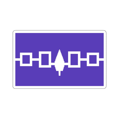 Flag of the Iroquois Confederacy STICKER Vinyl Die-Cut Decal-White-The Sticker Space