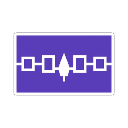 Flag of the Iroquois Confederacy STICKER Vinyl Die-Cut Decal-White-The Sticker Space