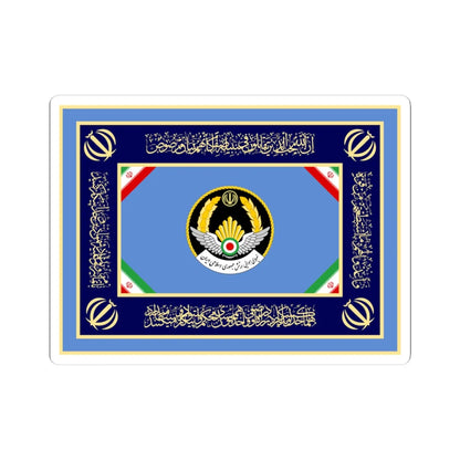 Flag of the Islamic Republic of Iran Air Force (Iran) STICKER Vinyl Kiss-Cut Decal 3 Inch White - The Sticker Space