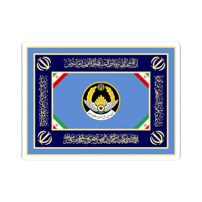 Flag of the Islamic Republic of Iran Air Force (Iran) STICKER Vinyl Kiss-Cut Decal 4 Inch White - The Sticker Space