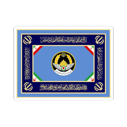 Flag of the Islamic Republic of Iran Air Force (Iran) STICKER Vinyl Kiss-Cut Decal 6 Inch White - The Sticker Space