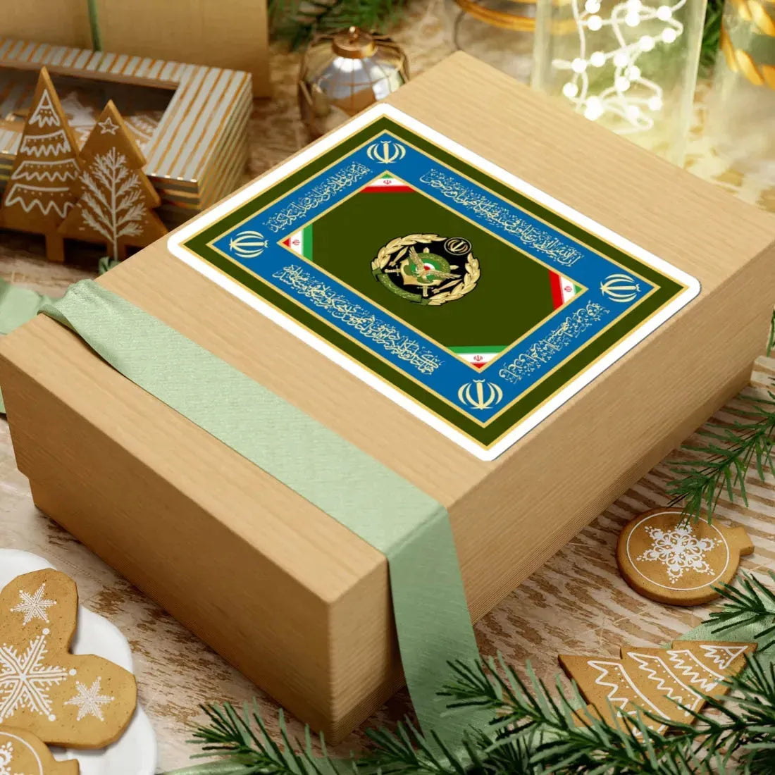 Flag of the Islamic Republic of Iran Army (Iran) STICKER Vinyl Kiss-Cut Decal - The Sticker Space