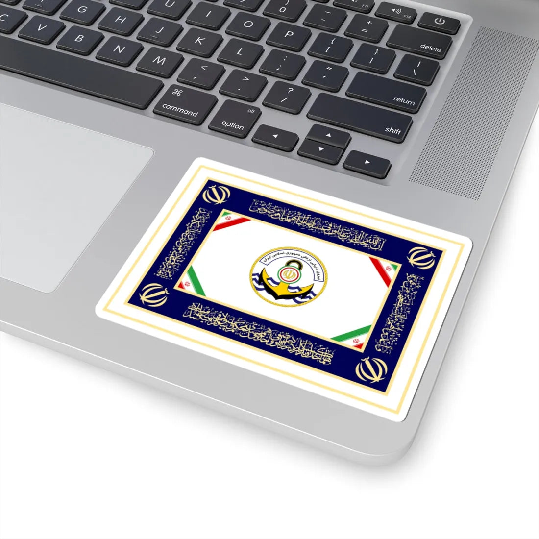 Flag of the Islamic Republic of Iran Navy (Iran) STICKER Vinyl Kiss-Cut Decal - The Sticker Space