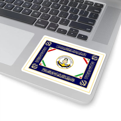 Flag of the Islamic Republic of Iran Navy (Iran) STICKER Vinyl Kiss-Cut Decal - The Sticker Space