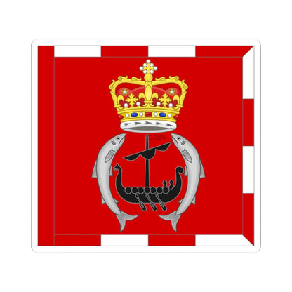 Flag of the Islay Herald Extraordinary (Scotland) STICKER Vinyl Kiss-Cut Decal 3 Inch White - The Sticker Space