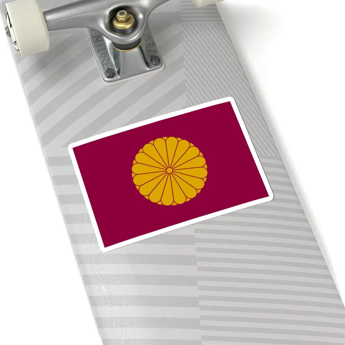 Flag of the Japanese Emperor Emeritus (Japan) (Coat of Arms) STICKER Vinyl Kiss-Cut Decal - The Sticker Space