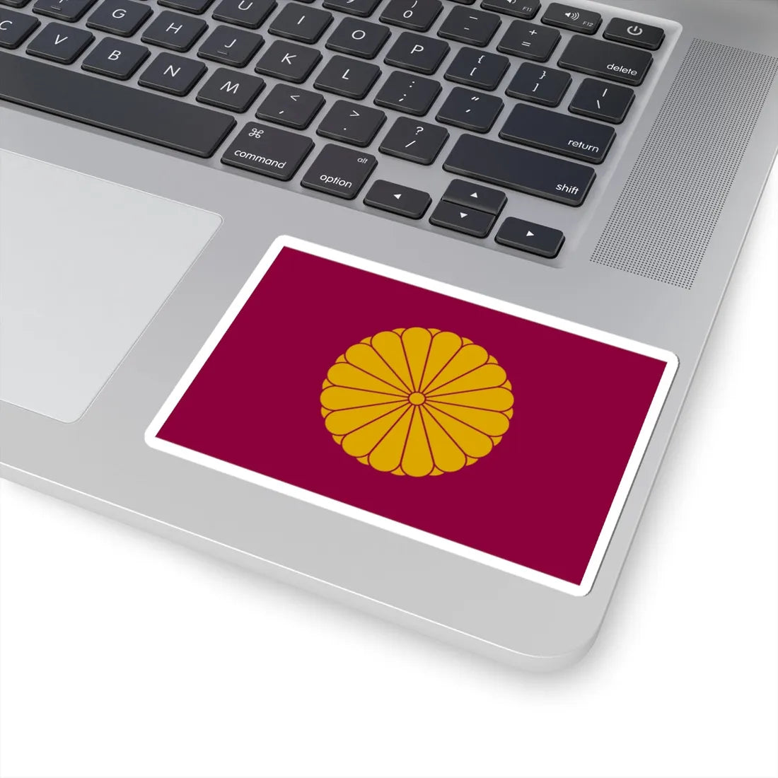 Flag of the Japanese Emperor Emeritus (Japan) (Coat of Arms) STICKER Vinyl Kiss-Cut Decal - The Sticker Space