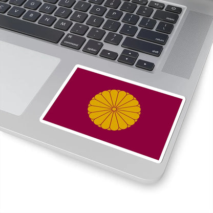 Flag of the Japanese Emperor Emeritus (Japan) (Coat of Arms) STICKER Vinyl Kiss-Cut Decal - The Sticker Space