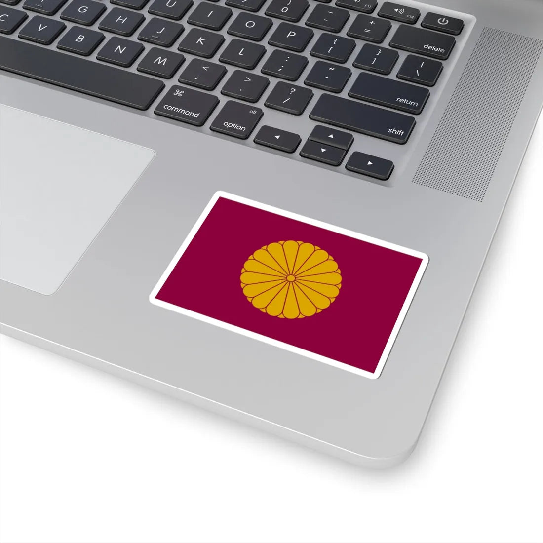 Flag of the Japanese Emperor Emeritus (Japan) (Coat of Arms) STICKER Vinyl Kiss-Cut Decal - The Sticker Space