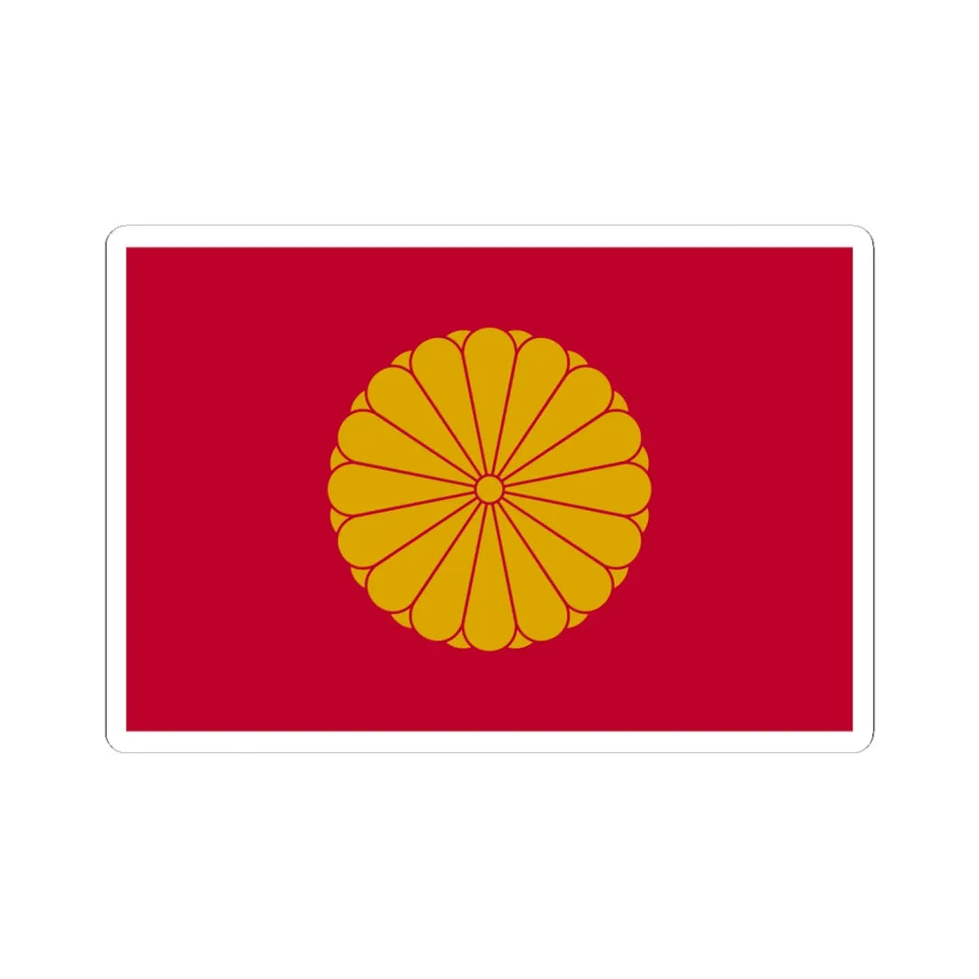 Flag of the Japanese Emperor (Japan) (Coat of Arms) STICKER Vinyl Kiss-Cut Decal - The Sticker Space