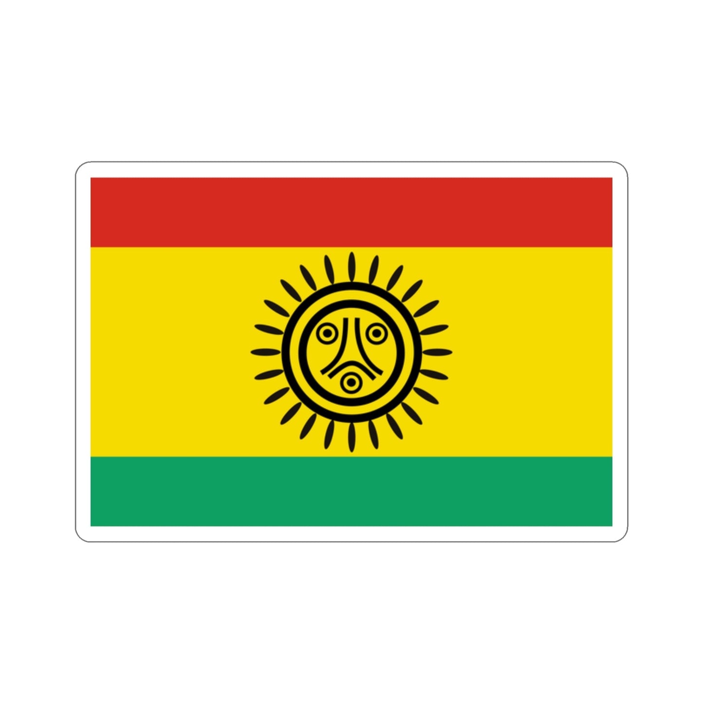 Flag of the Jatibonicu Taino Tribal Nation STICKER Vinyl Die-Cut Decal-2 Inch-The Sticker Space