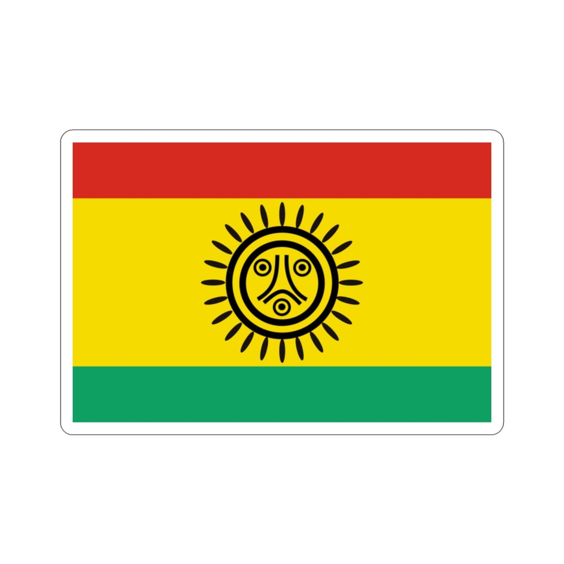 Flag of the Jatibonicu Taino Tribal Nation STICKER Vinyl Die-Cut Decal-2 Inch-The Sticker Space