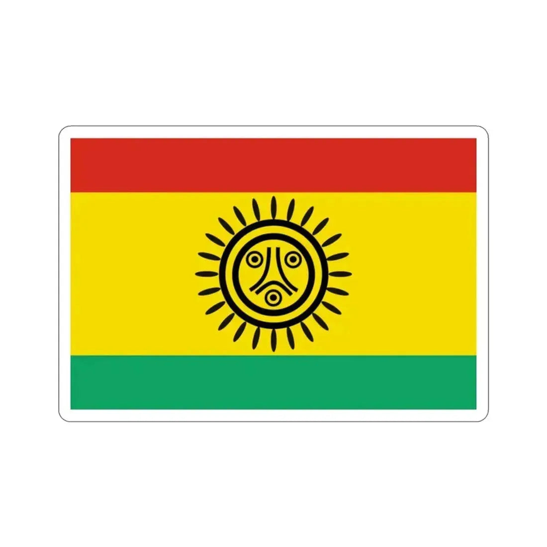 Flag of the Jatibonicu Taino Tribal Nation STICKER Vinyl Die-Cut Decal 2 Inch - The Sticker Space