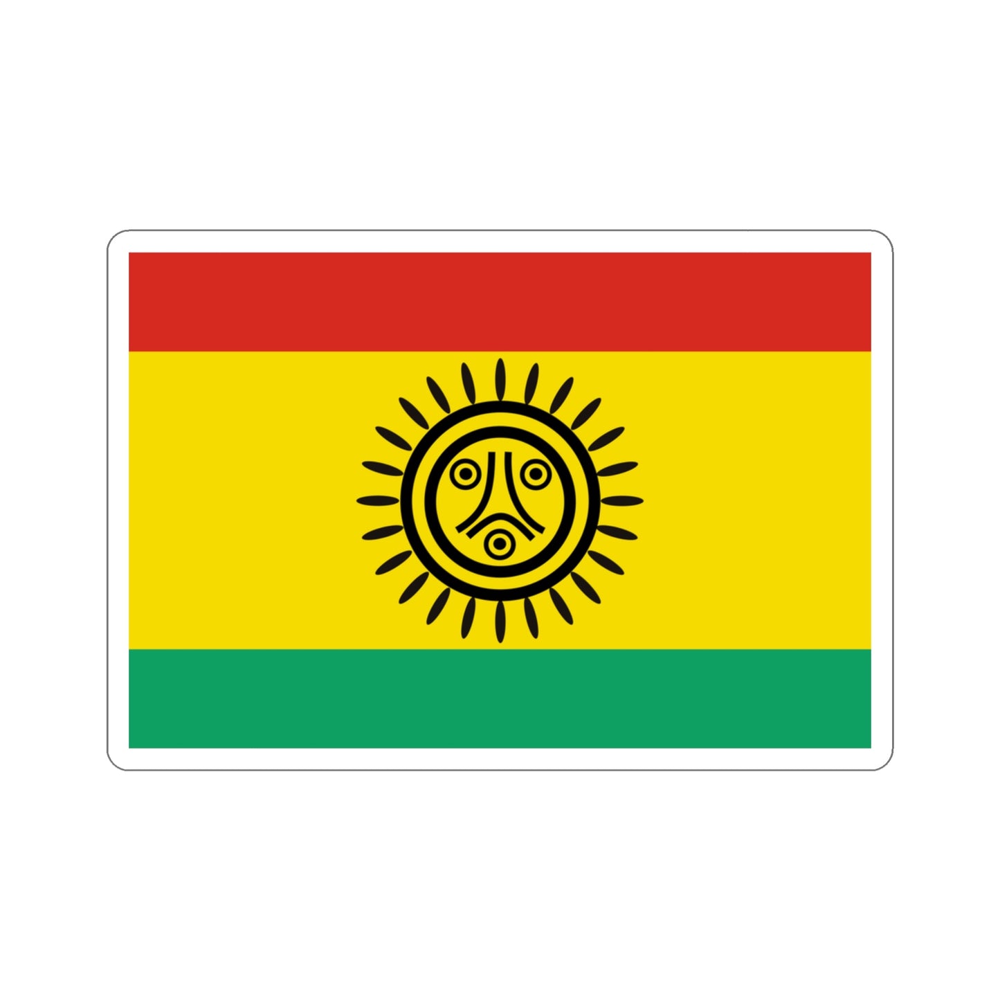 Flag of the Jatibonicu Taino Tribal Nation STICKER Vinyl Die-Cut Decal-3 Inch-The Sticker Space