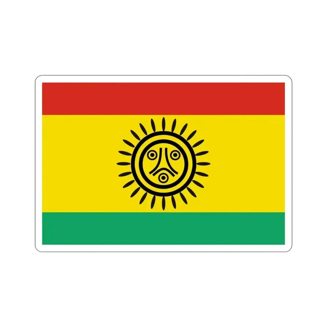 Flag of the Jatibonicu Taino Tribal Nation STICKER Vinyl Die-Cut Decal 3 Inch - The Sticker Space