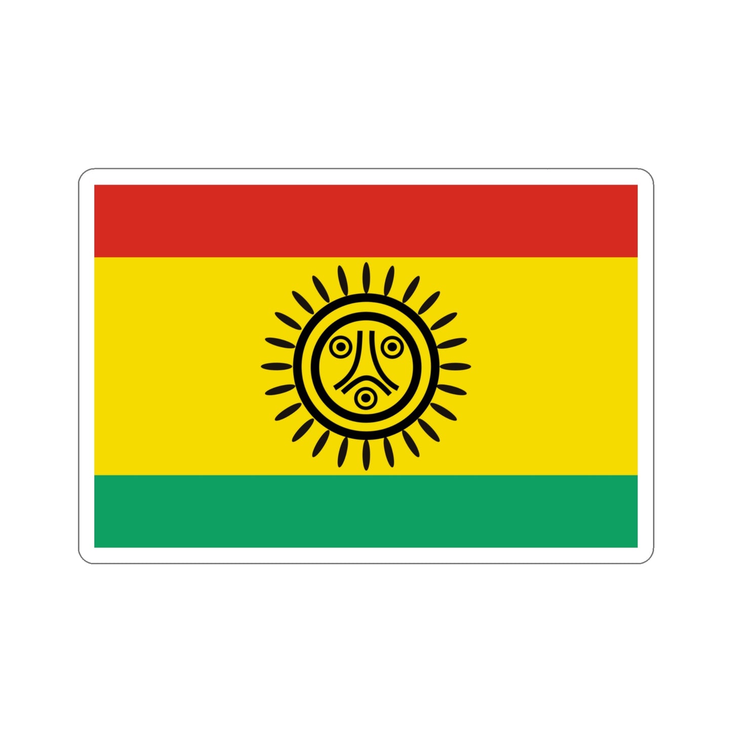 Flag of the Jatibonicu Taino Tribal Nation STICKER Vinyl Die-Cut Decal-4 Inch-The Sticker Space