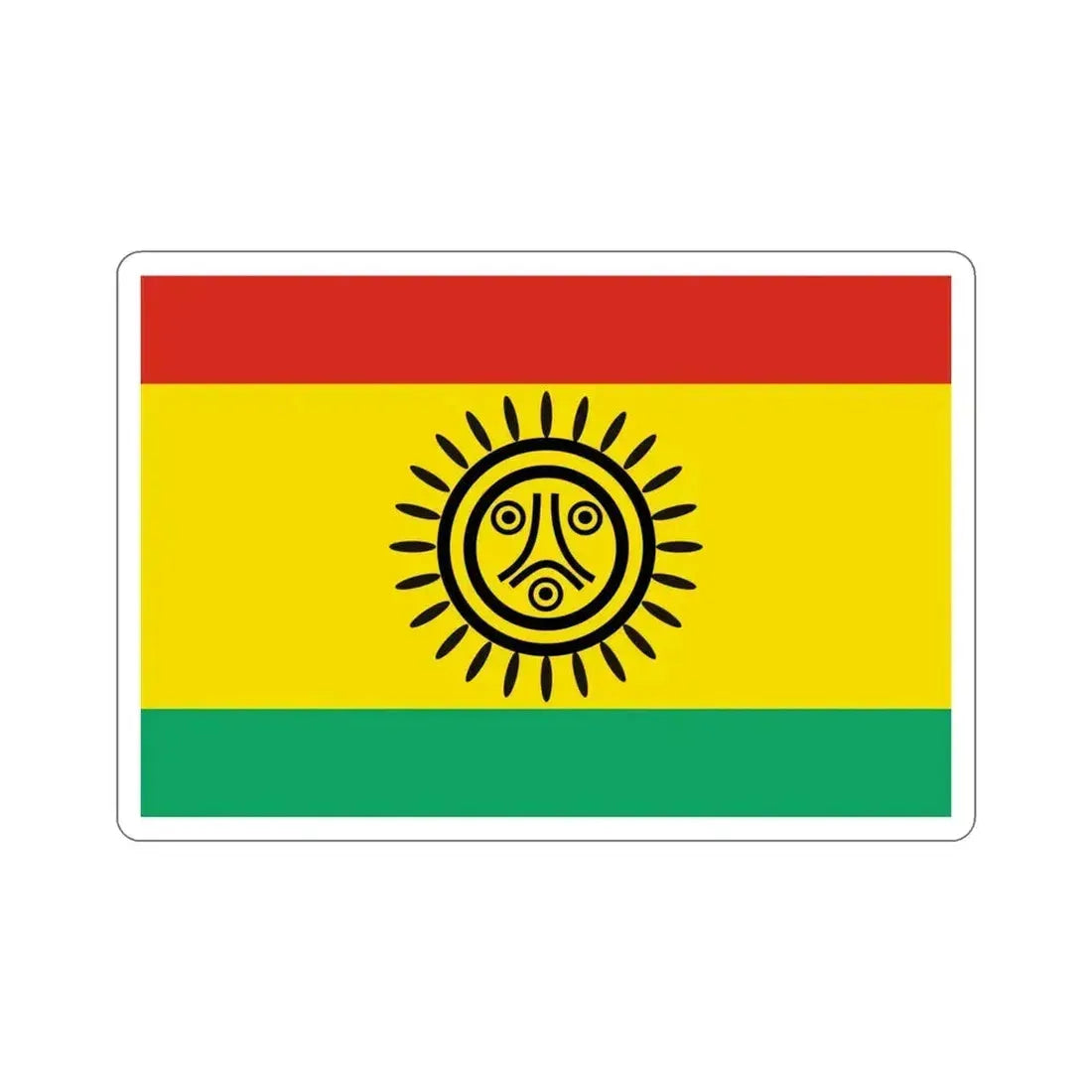 Flag of the Jatibonicu Taino Tribal Nation STICKER Vinyl Die-Cut Decal 4 Inch - The Sticker Space