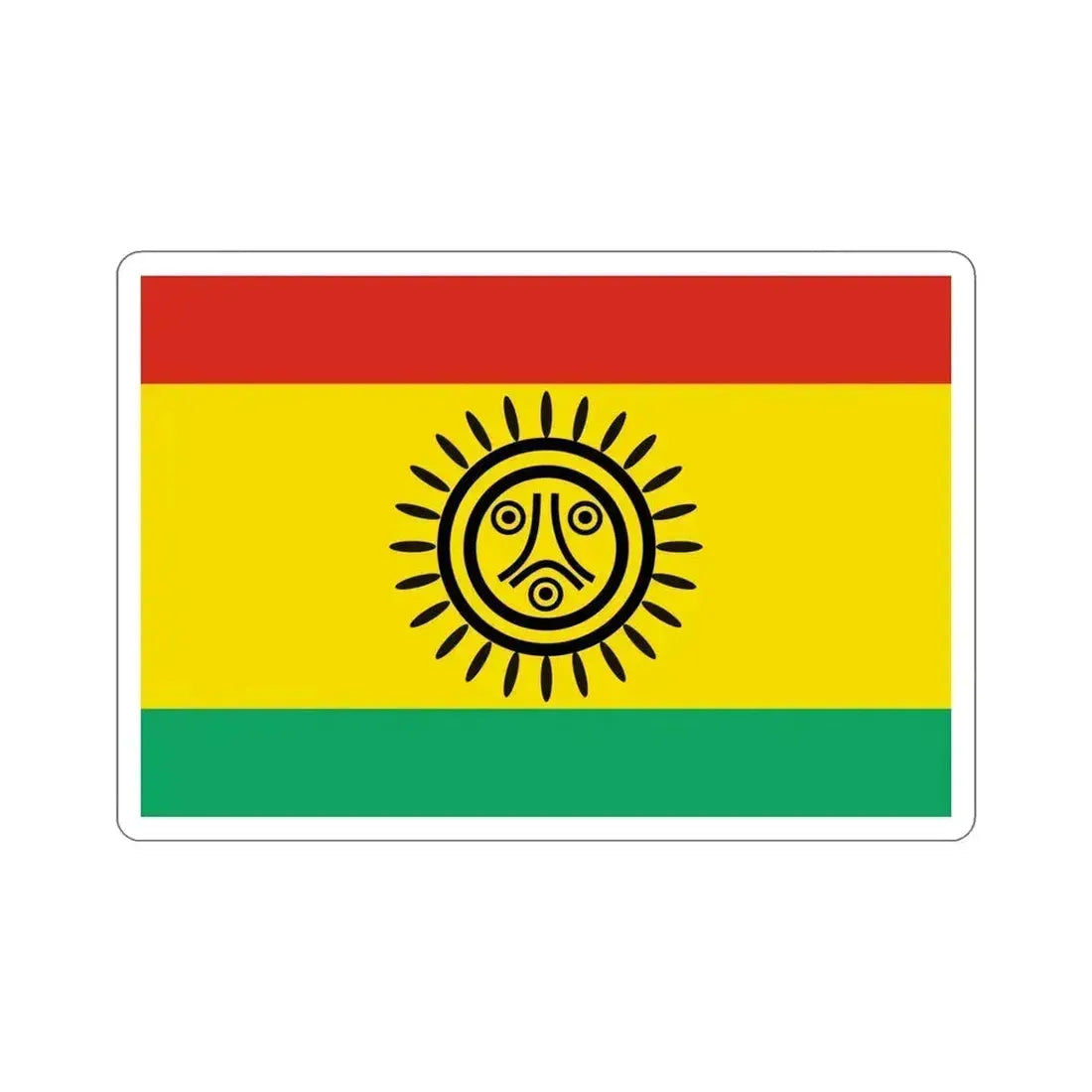 Flag of the Jatibonicu Taino Tribal Nation STICKER Vinyl Die-Cut Decal 5 Inch - The Sticker Space