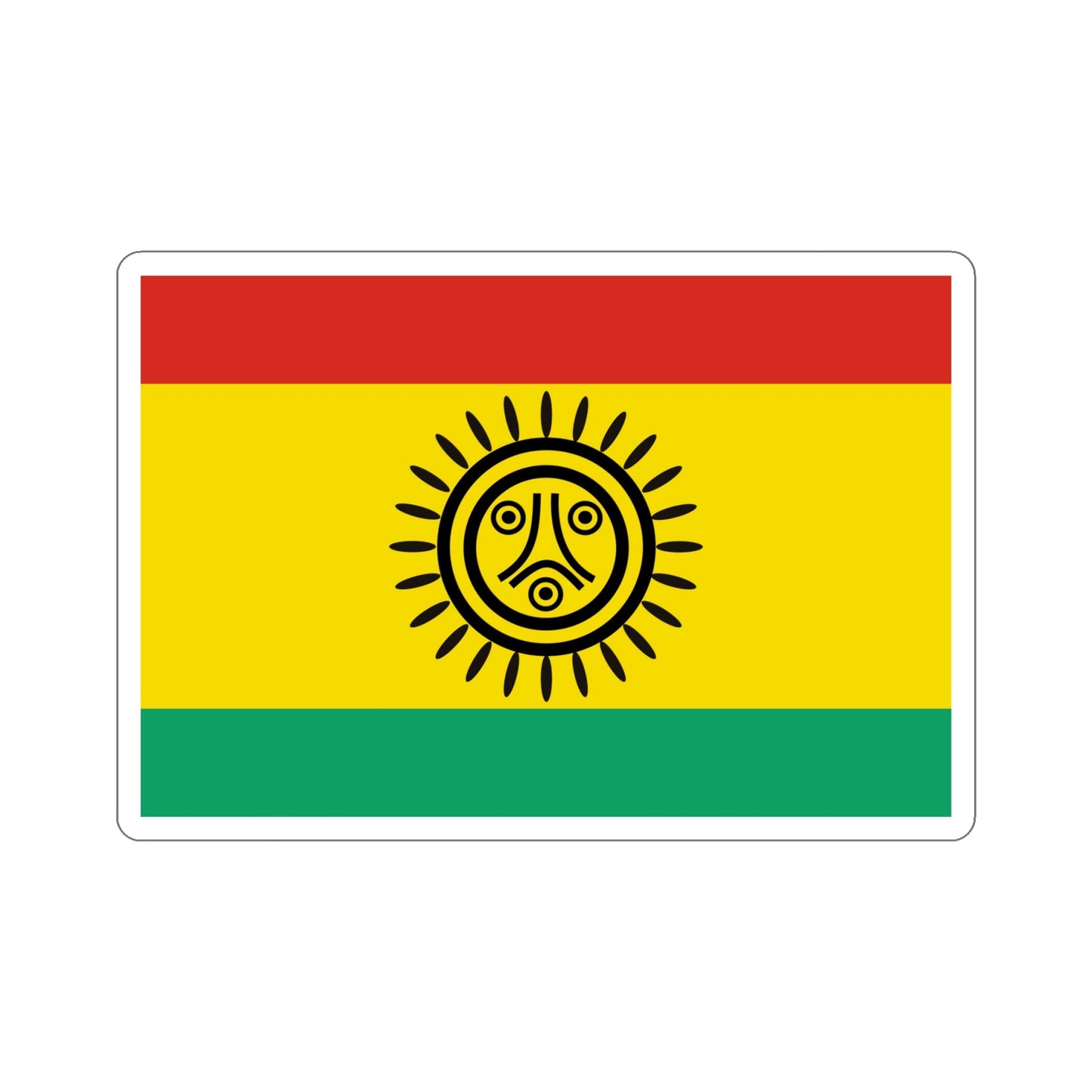 Flag of the Jatibonicu Taino Tribal Nation STICKER Vinyl Die-Cut Decal-6 Inch-The Sticker Space