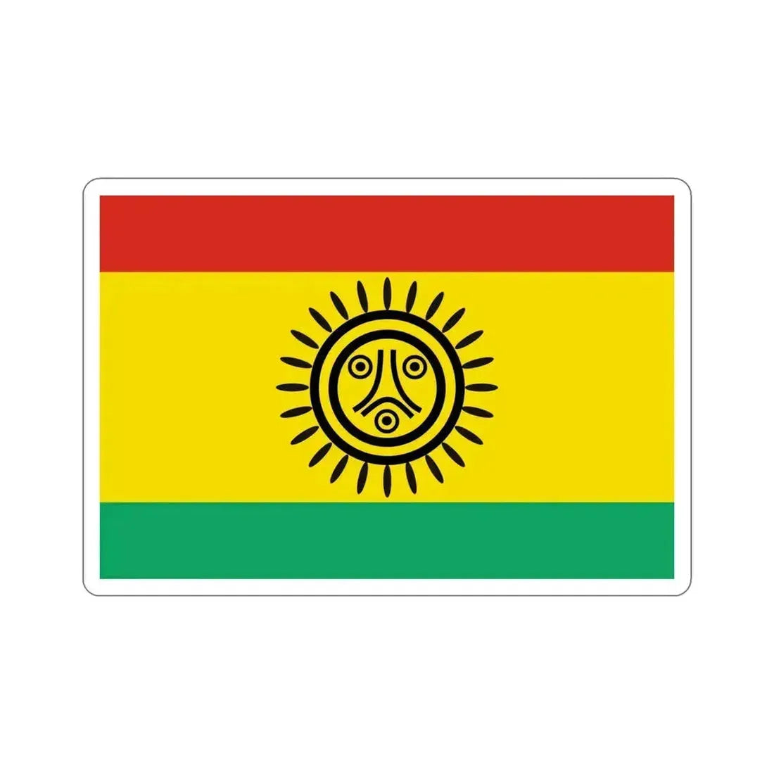 Flag of the Jatibonicu Taino Tribal Nation STICKER Vinyl Die-Cut Decal 6 Inch - The Sticker Space