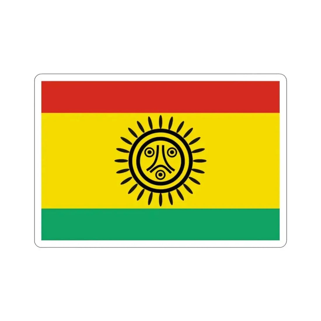 Flag of the Jatibonicu Taino Tribal Nation STICKER Vinyl Die-Cut Decal - The Sticker Space
