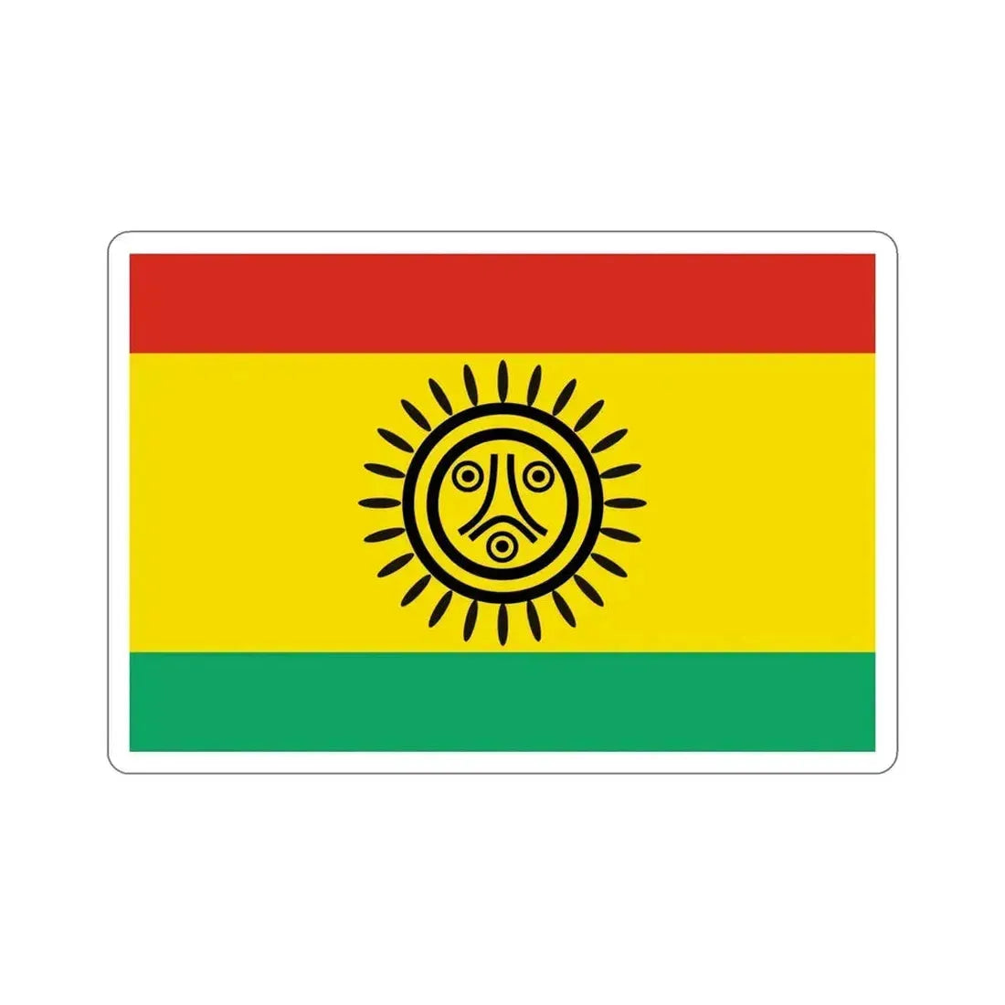 Flag of the Jatibonicu Taino Tribal Nation STICKER Vinyl Die-Cut Decal - The Sticker Space