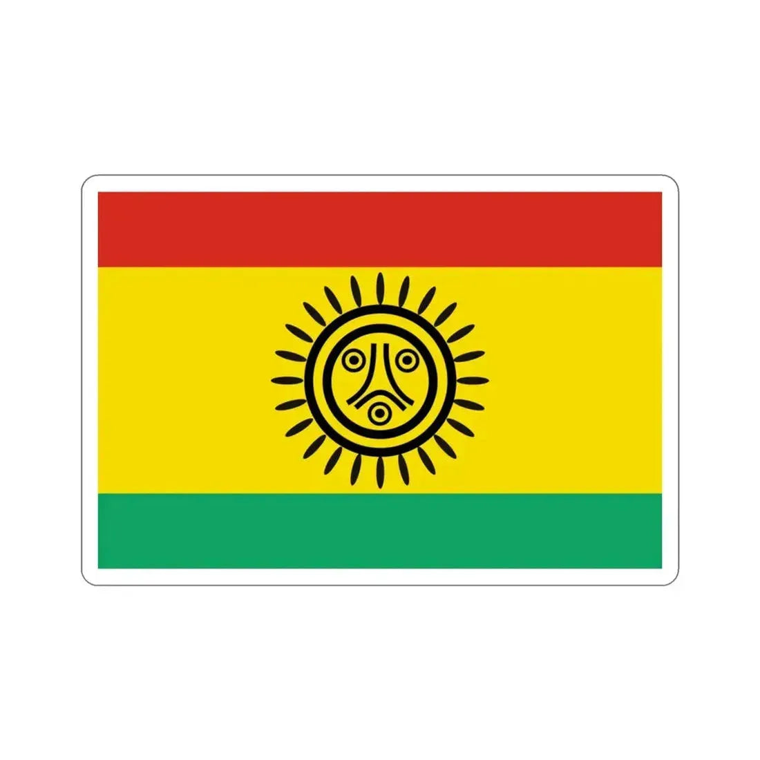 Flag of the Jatibonicu Taino Tribal Nation STICKER Vinyl Die-Cut Decal - The Sticker Space