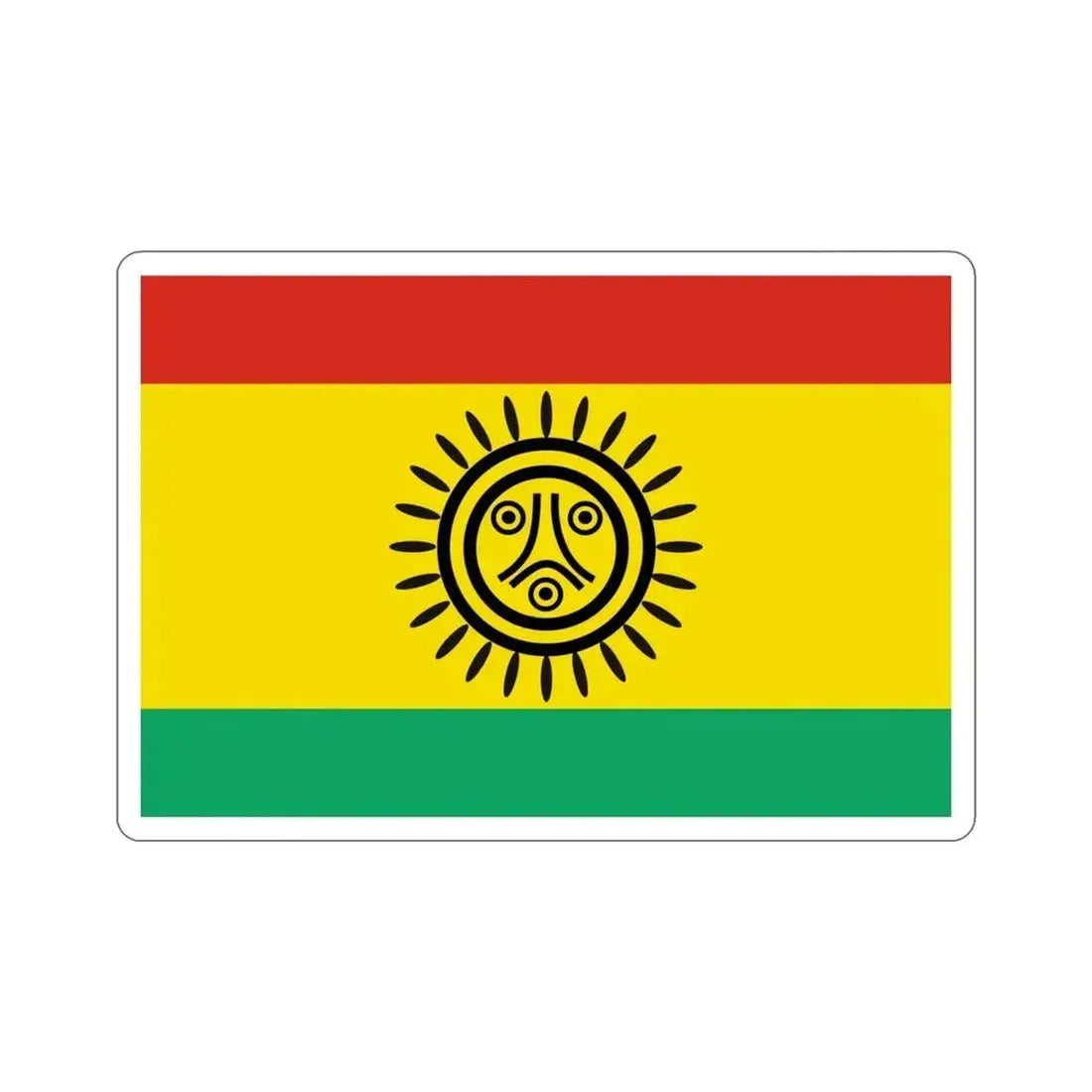 Flag of the Jatibonicu Taino Tribal Nation STICKER Vinyl Die-Cut Decal - The Sticker Space